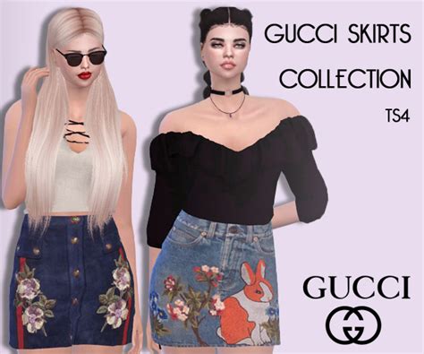 gucci rainbow skirt|gucci skirt sims 4.